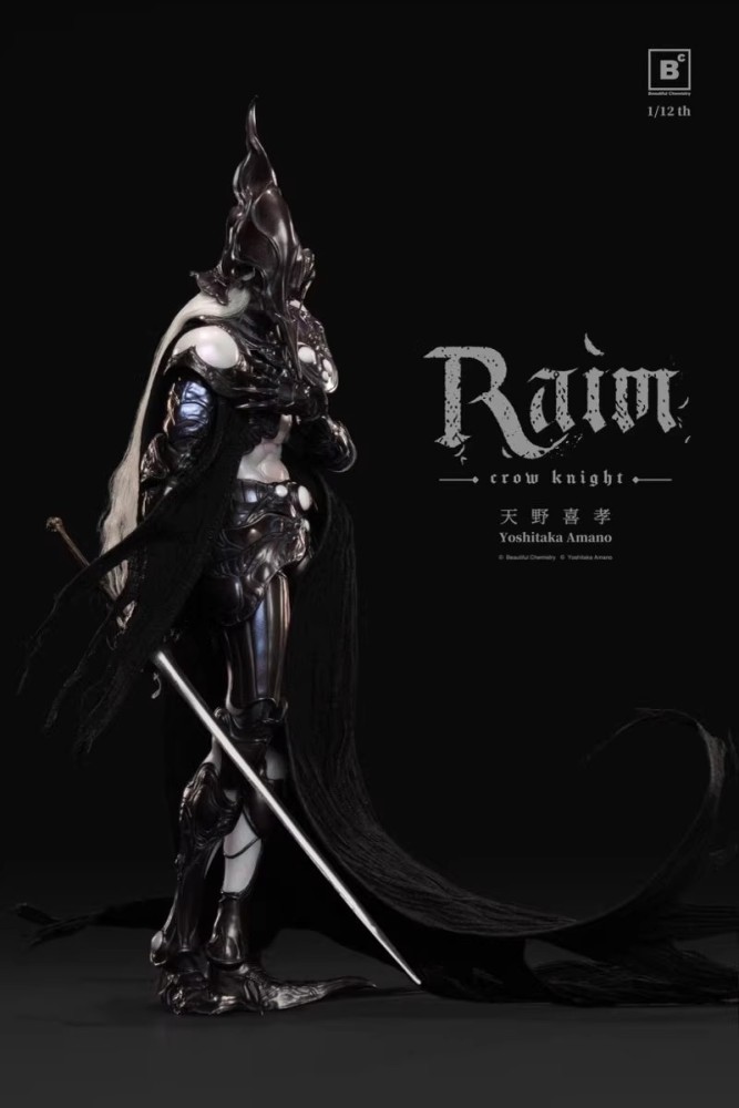 【Pre-order】1/12 BC x Yoshitaka Amano RAIM – Crow Knight – Scale Collectible Figure!