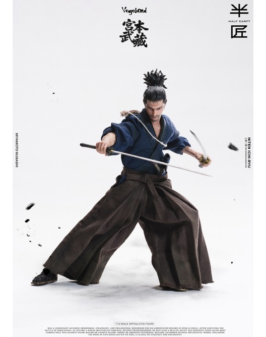 【Pre-order】1/12 Half Craft  Scale Musashi Miyamoto