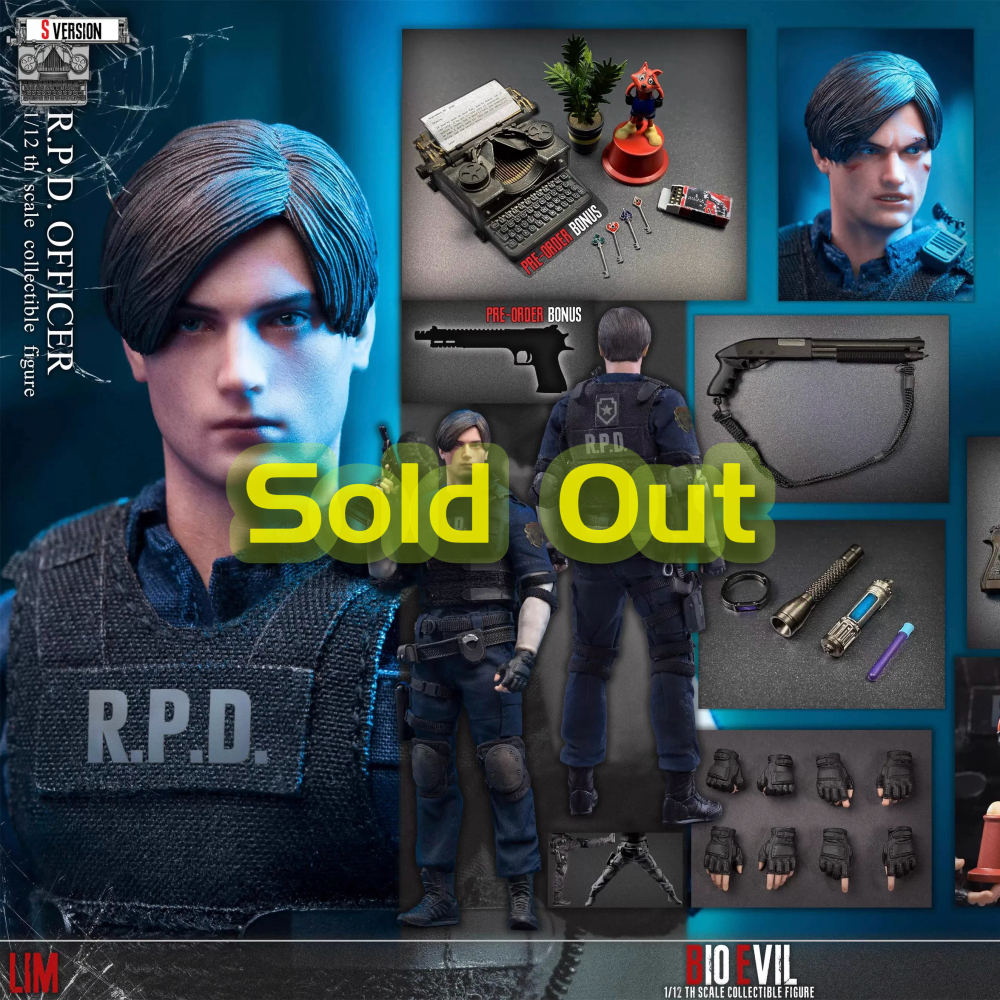 【Pre-order】1/12 LIMTOYS 1/12 Resident Evil 2 Leon Deluxe Edition Re-release Action Figure