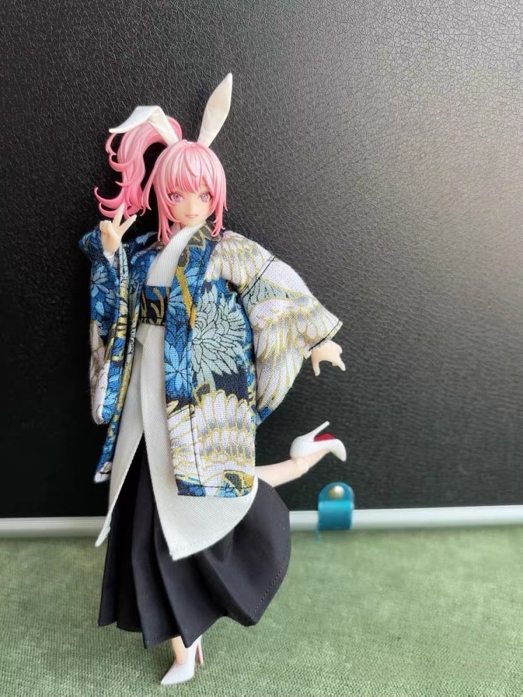 【Pre-order】1/12 Snail Shell Aileen Cotton Kimono Set