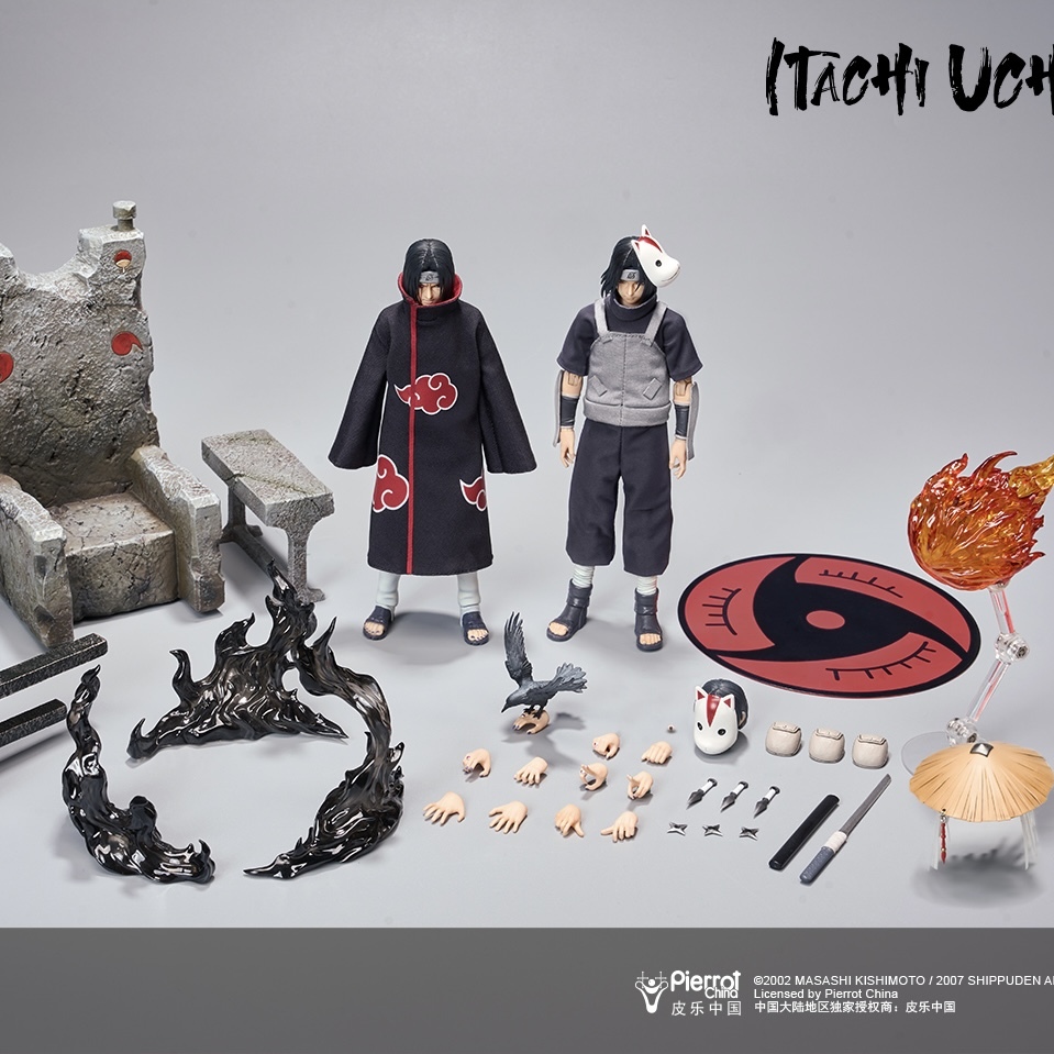 【Pre-order】1/12 UNIQUE ART Naruto Shippuden Uchiha Itachi  Action Figure