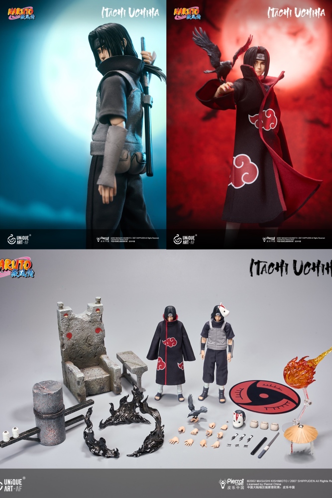 【Pre-order】1/12 UNIQUE ART Naruto Shippuden Uchiha Itachi  Action Figure