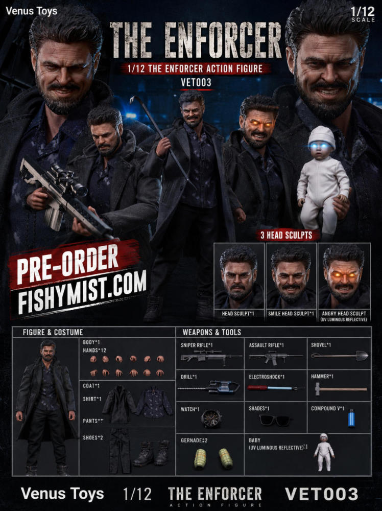 【Pre-order】1/12 Venus Toys THE ENFORCER Action Figure