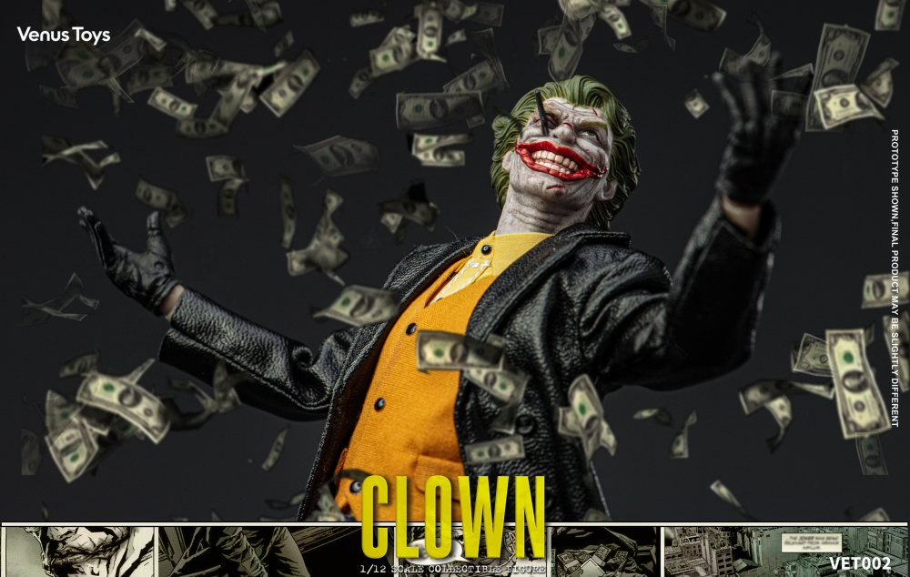 【Pre-order】1/12 Venus Toys  THE CLOWN Action Figure