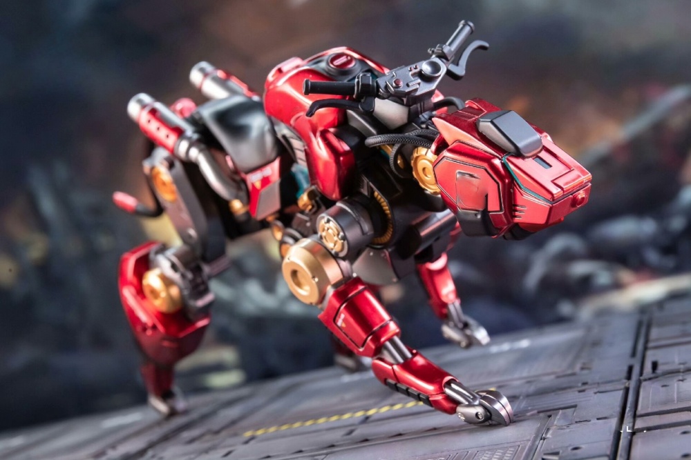 【Available】86Toys Cyber Mechanical Dog, Articulated, with LED Breathing Light