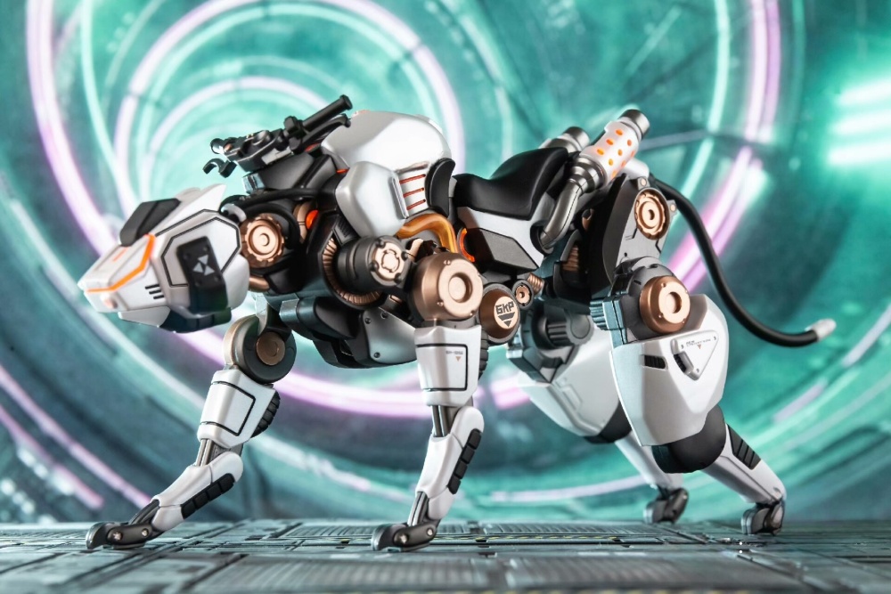 【Available】86Toys Cyber Mechanical Dog, Articulated, with LED Breathing Light