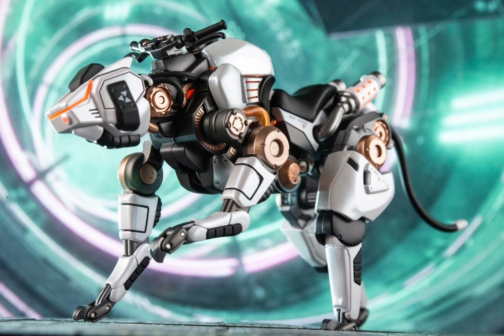 【Available】86Toys Cyber Mechanical Dog, Articulated, with LED Breathing Light