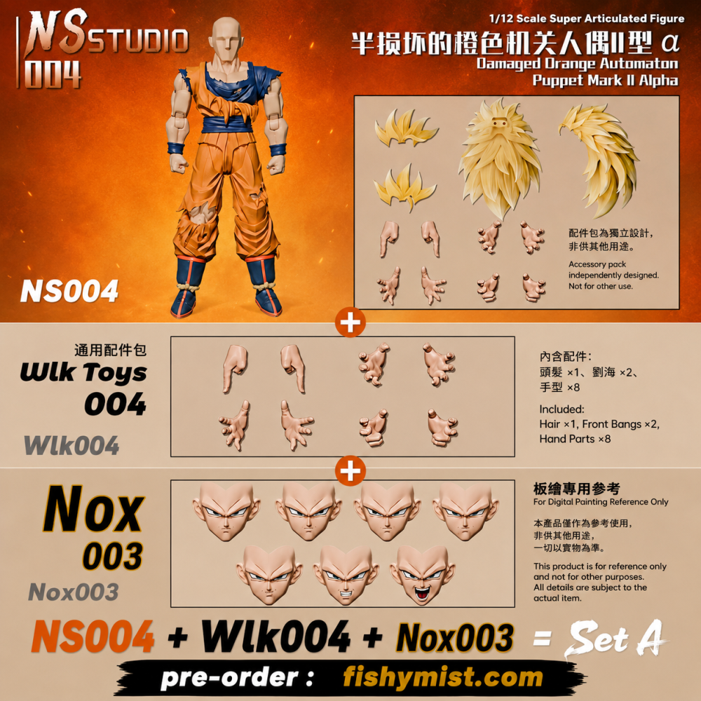 【Pre-order】1/12 NS Studio   The Second Installment: "Semi-Damaged Orange Automaton Type II α/β"