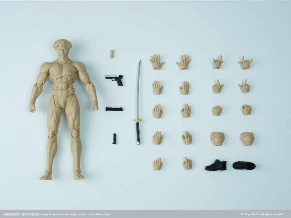 【Pre-order】1/12 Chiye studio David Movable Male Body