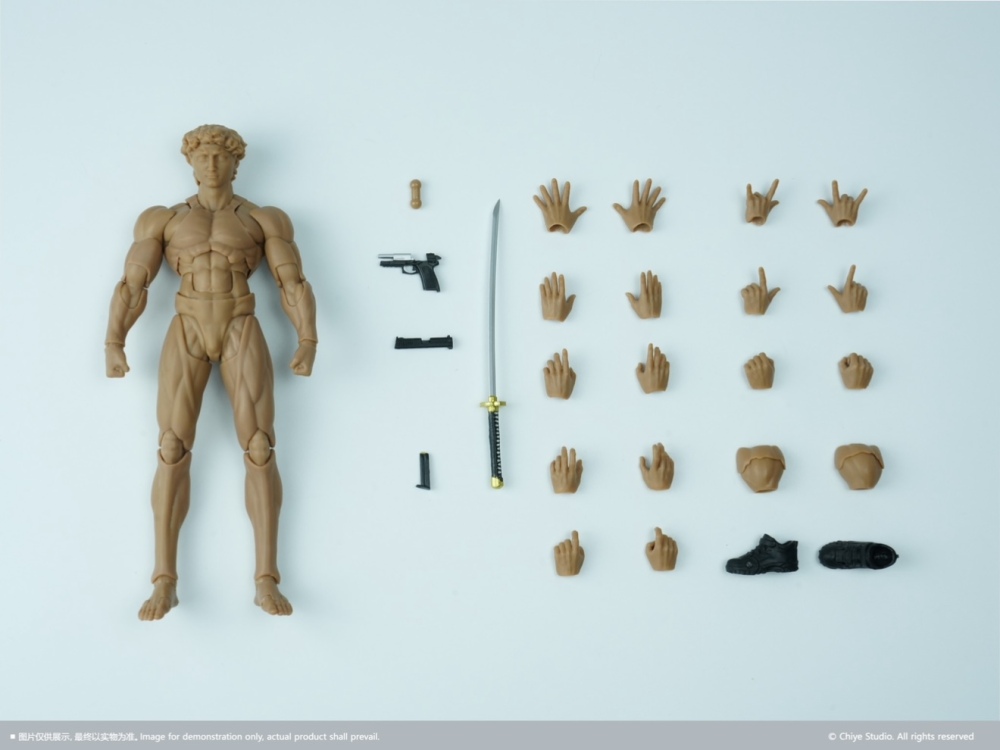 【Pre-order】1/12 Chiye studio David Movable Male Body