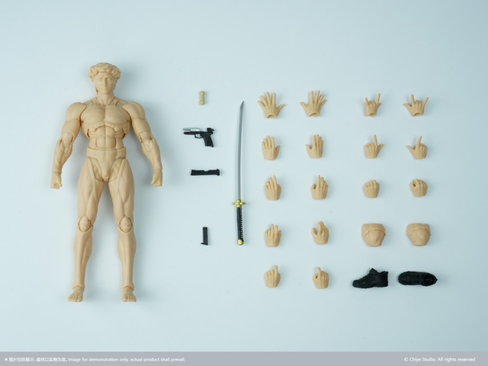【Pre-order】1/12 Chiye studio David Movable Male Body