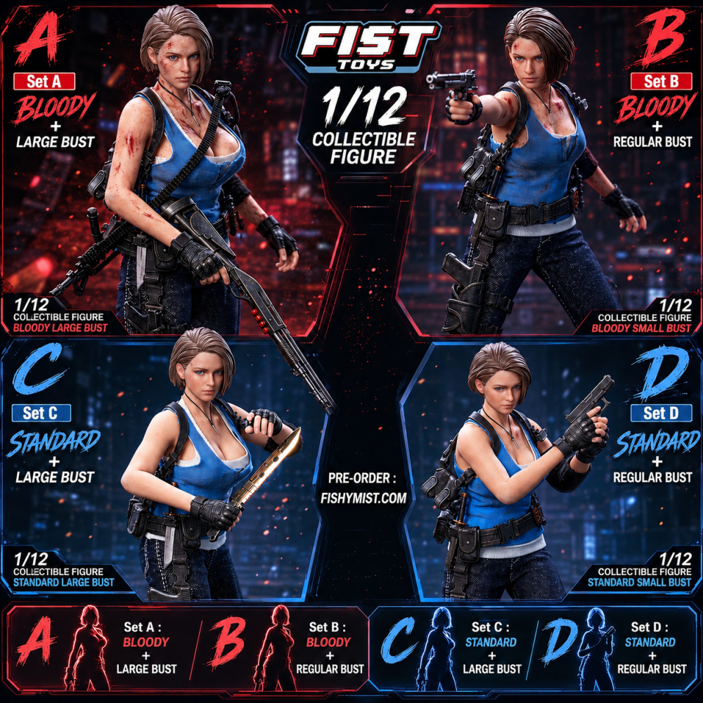 【Pre-order】1/12 FIST TOYS Resident Evil Jill Pre-order Bonus Action Figure