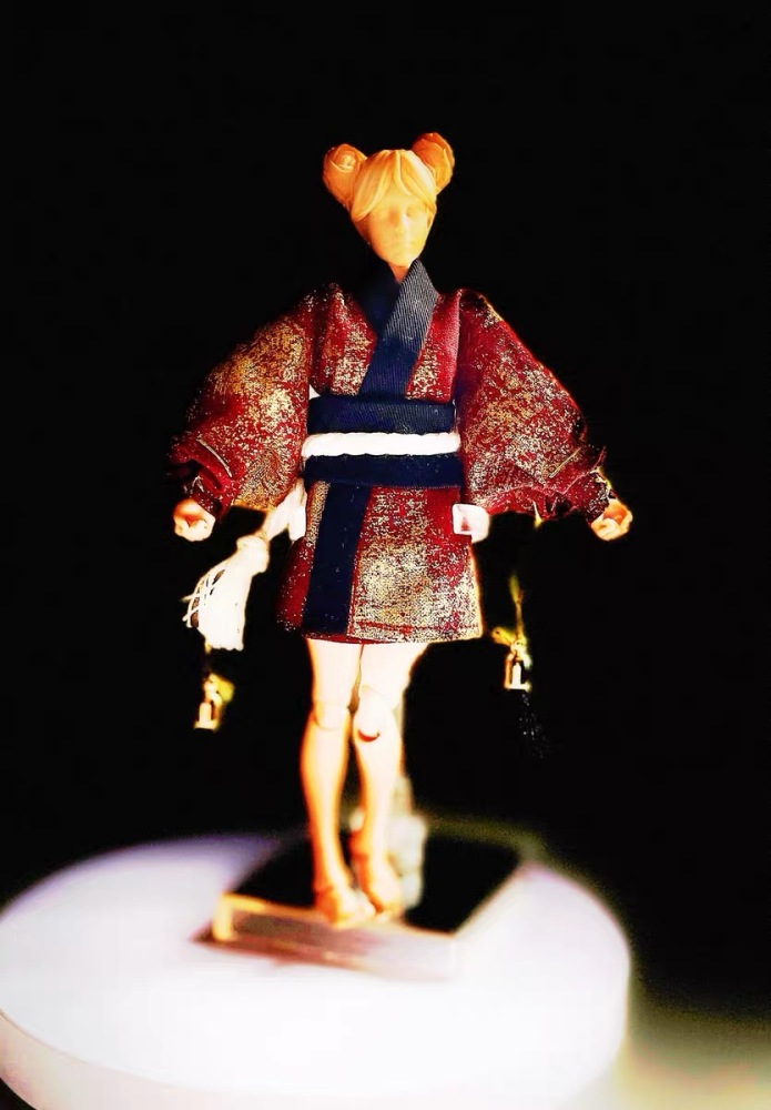【Pre-order】1/12 Fit for Romankey body Cotton Kimono set