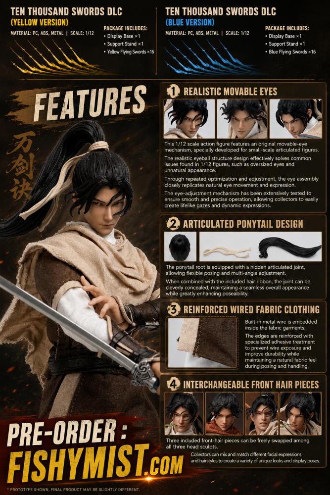 【Pre-order】1/12 NOTTAA XTREME Legend of Sword and Fairy action figure