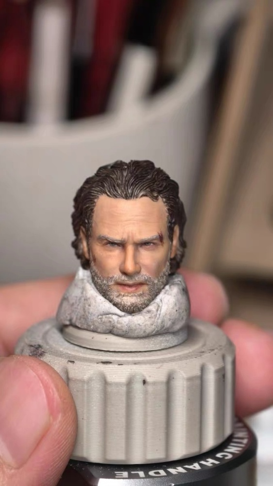 【Pre-order】1/12 The Walking Dead - Rick Grimes (Battle Damaged Version) Head Sculpture