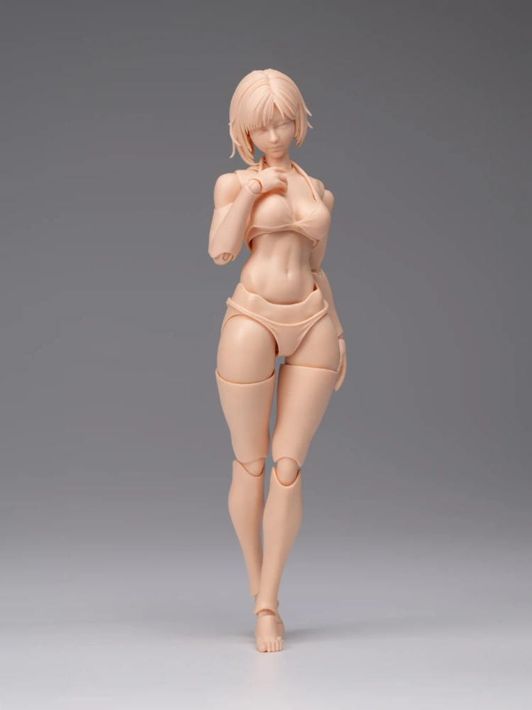 【Pre-order】1/12 Romankey  Highly Articulated Female Body Mia Unpainted Version