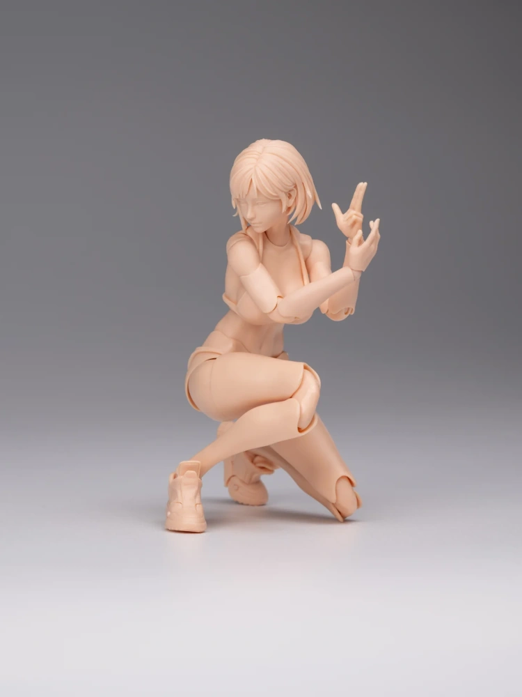 【Pre-order】1/12 Romankey  Highly Articulated Female Body Mia Unpainted Version