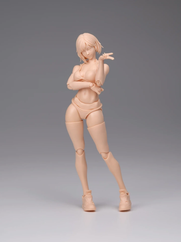 【Pre-order】1/12 Romankey  Highly Articulated Female Body Mia Unpainted Version