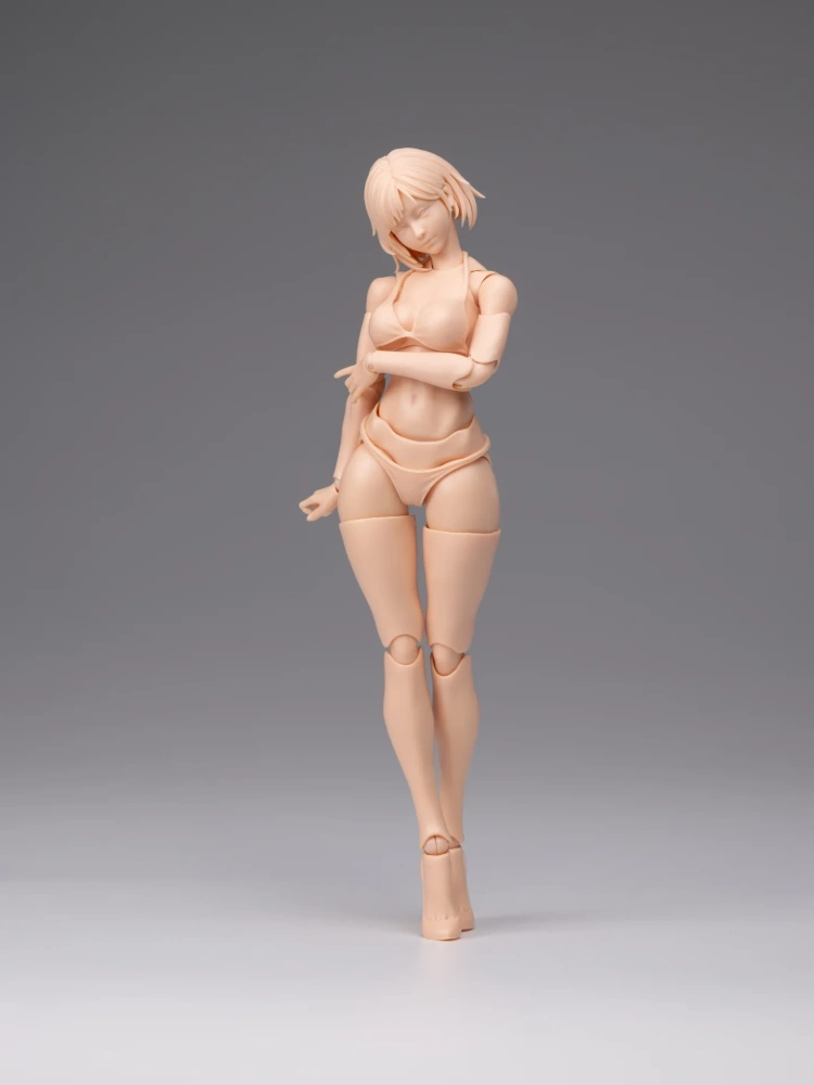 【Pre-order】1/12 Romankey  Highly Articulated Female Body Mia Unpainted Version