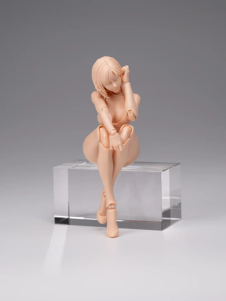 【Pre-order】1/12 Romankey  Highly Articulated Female Body Mia Unpainted Version