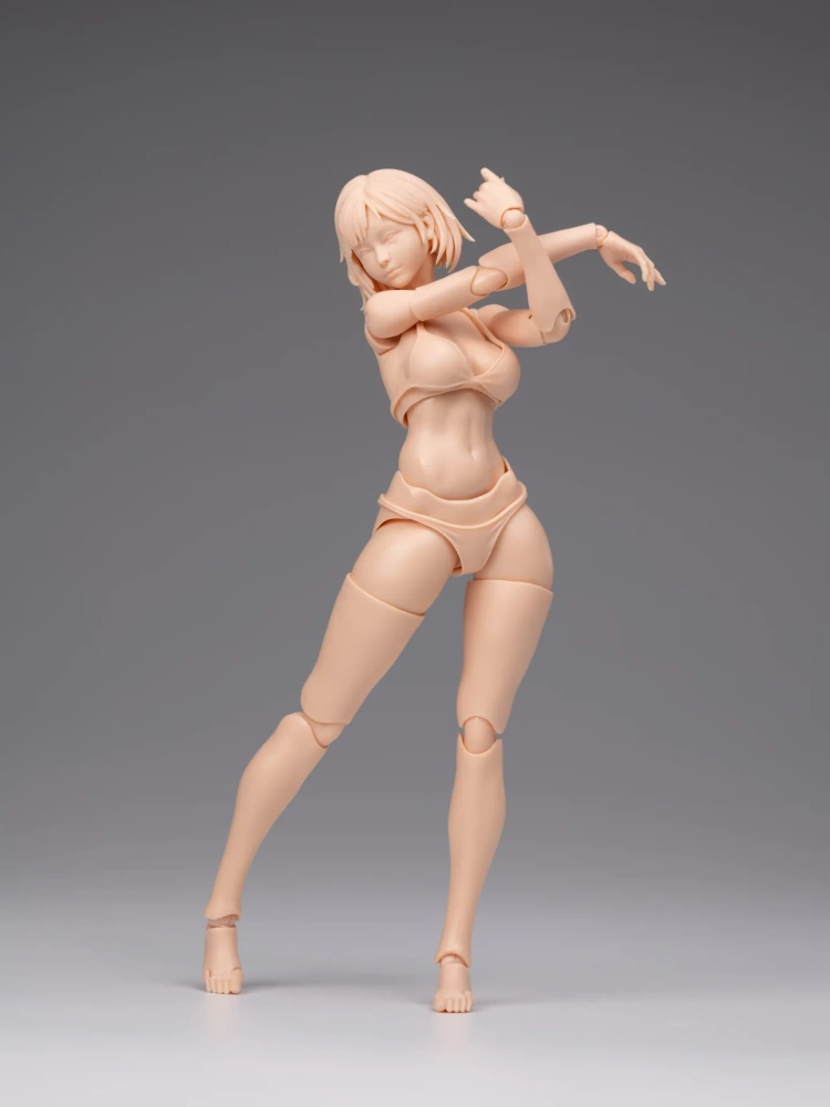 【Pre-order】1/12 Romankey  Highly Articulated Female Body Mia Unpainted Version