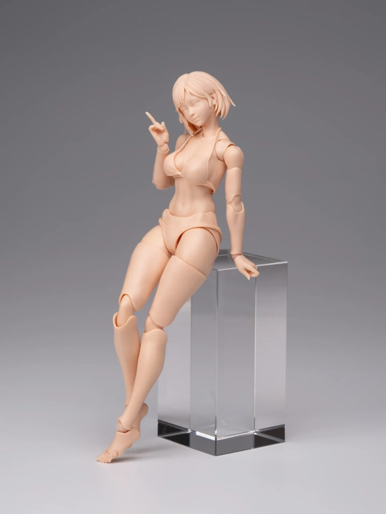 【Pre-order】1/12 Romankey  Highly Articulated Female Body Mia Unpainted Version