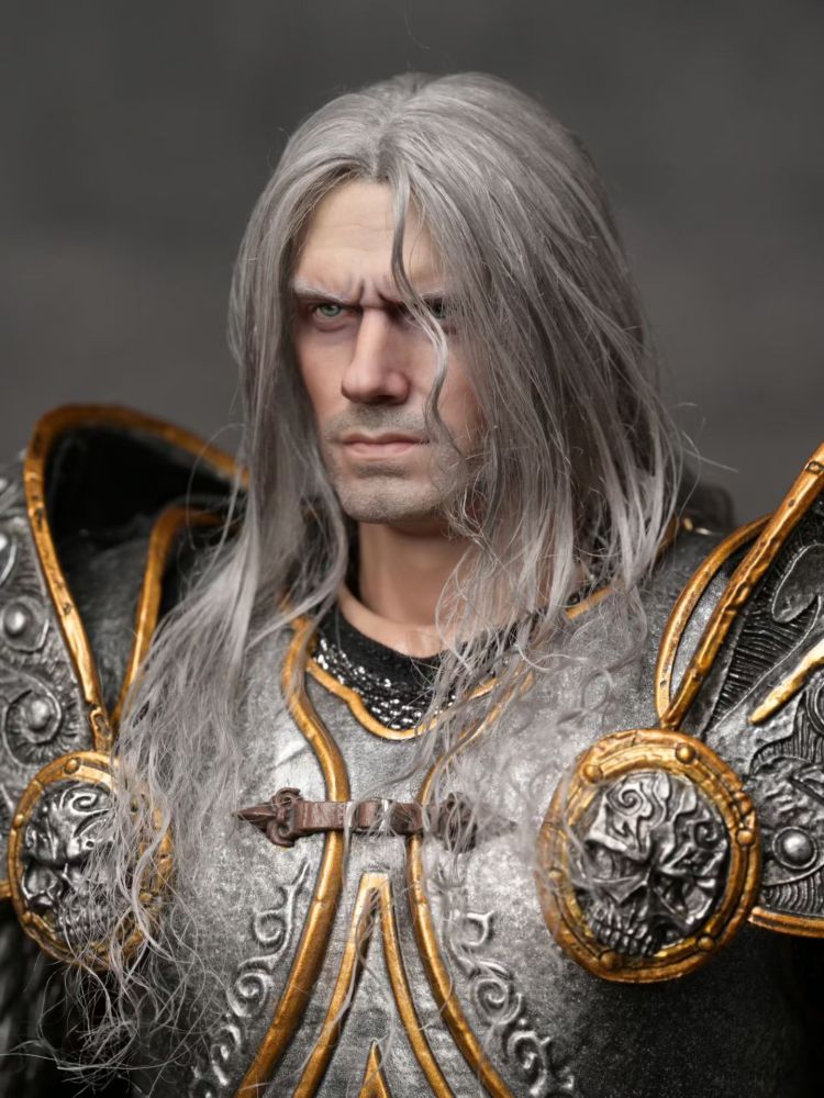 【Pre-order】1/6 Alsace Henry Cavill  TheLichKing - World of Warcraft  Hair Implant Head Sculpture