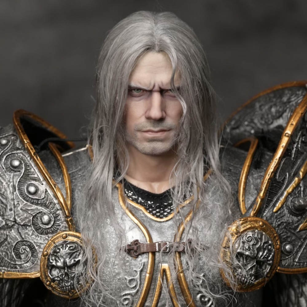【Pre-order】1/6 Alsace Henry Cavill  TheLichKing - World of Warcraft  Hair Implant Head Sculpture