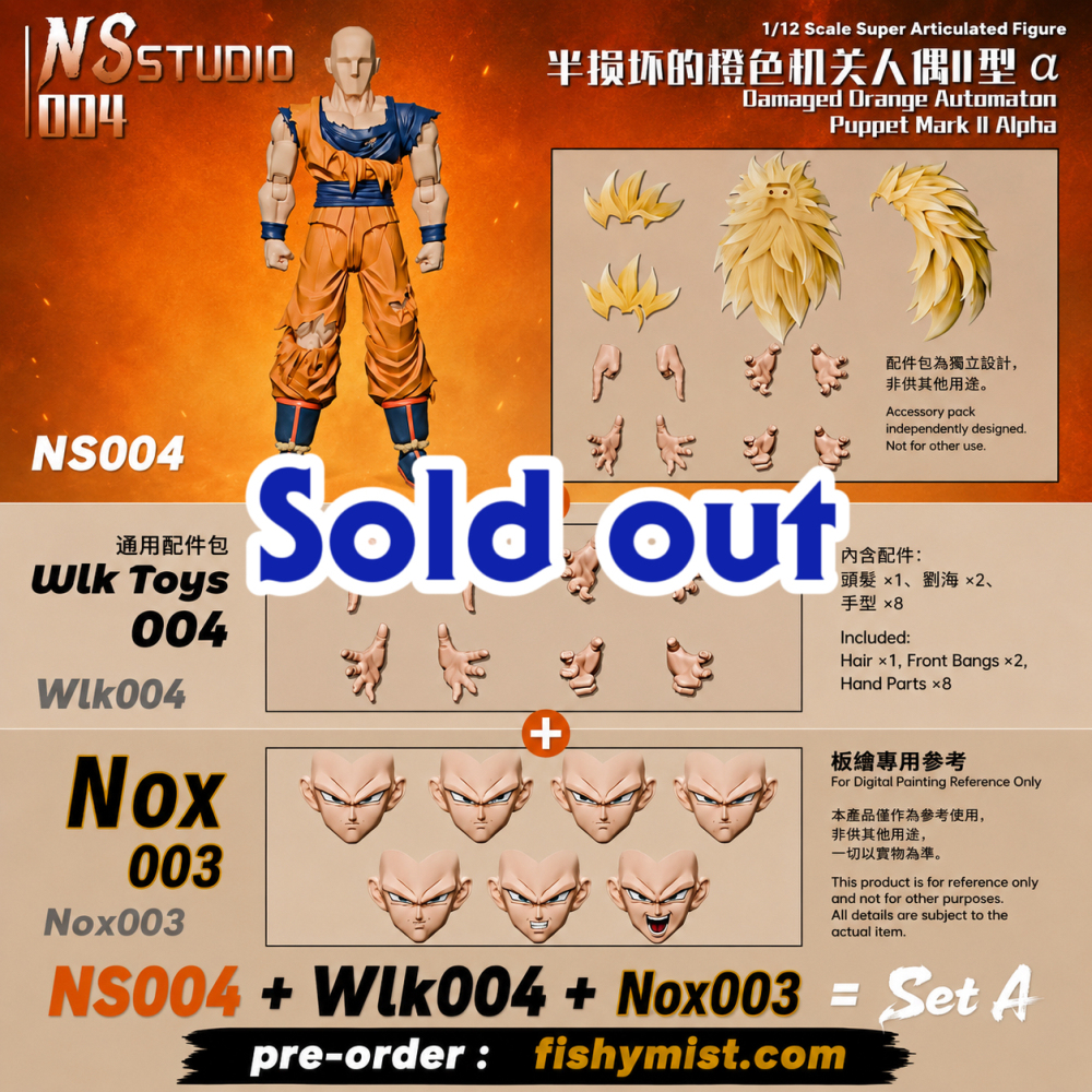 【Pre-order】1/12 NS Studio   The Second Installment: "Semi-Damaged Orange Automaton Type II α/β"