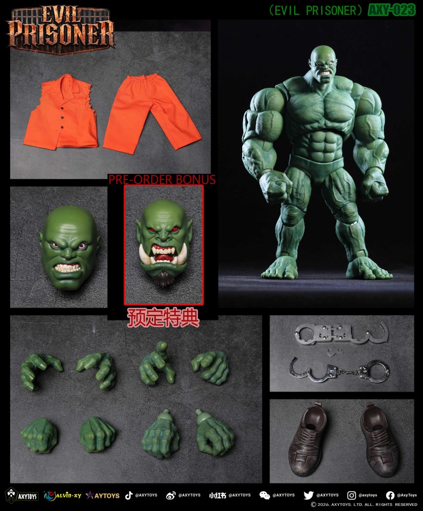 【Pre-order】1/12 AXYTOYS - Evil Prisoner action figure