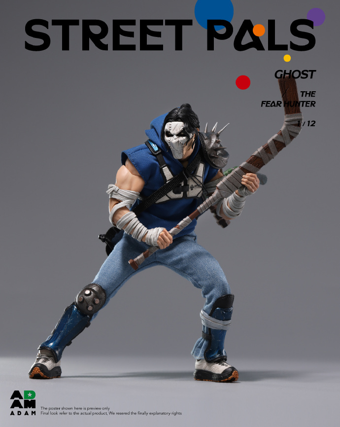 【Pre-order】1/12 MUFF studio STREET PALS GHOST THEFEAR HUNTER action figure