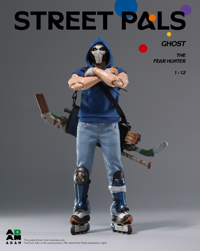 【Pre-order】1/12 MUFF studio STREET PALS GHOST THEFEAR HUNTER action figure