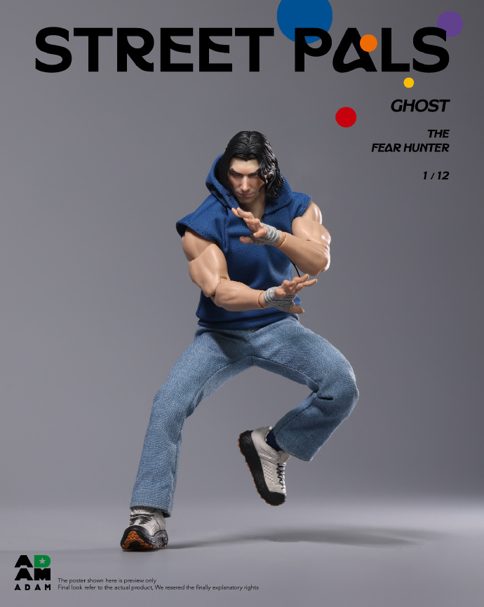 【Pre-order】1/12 MUFF studio STREET PALS GHOST THEFEAR HUNTER action figure