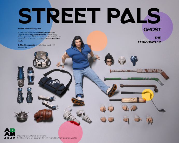 【Pre-order】1/12 MUFF studio STREET PALS GHOST THEFEAR HUNTER action figure