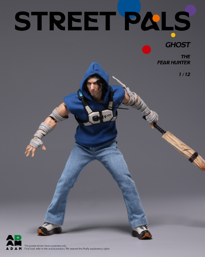 【Pre-order】1/12 MUFF studio STREET PALS GHOST THEFEAR HUNTER action figure
