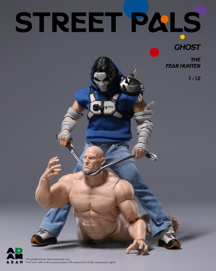 【Pre-order】1/12 MUFF studio STREET PALS GHOST THEFEAR HUNTER action figure