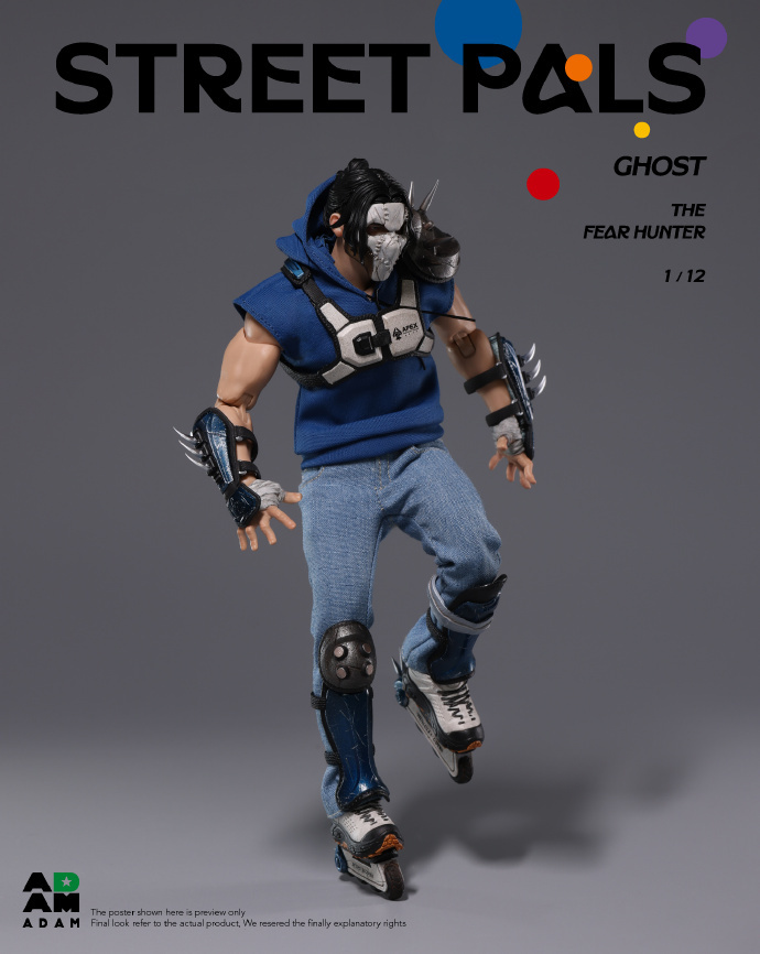 【Pre-order】1/12 MUFF studio STREET PALS GHOST THEFEAR HUNTER action figure