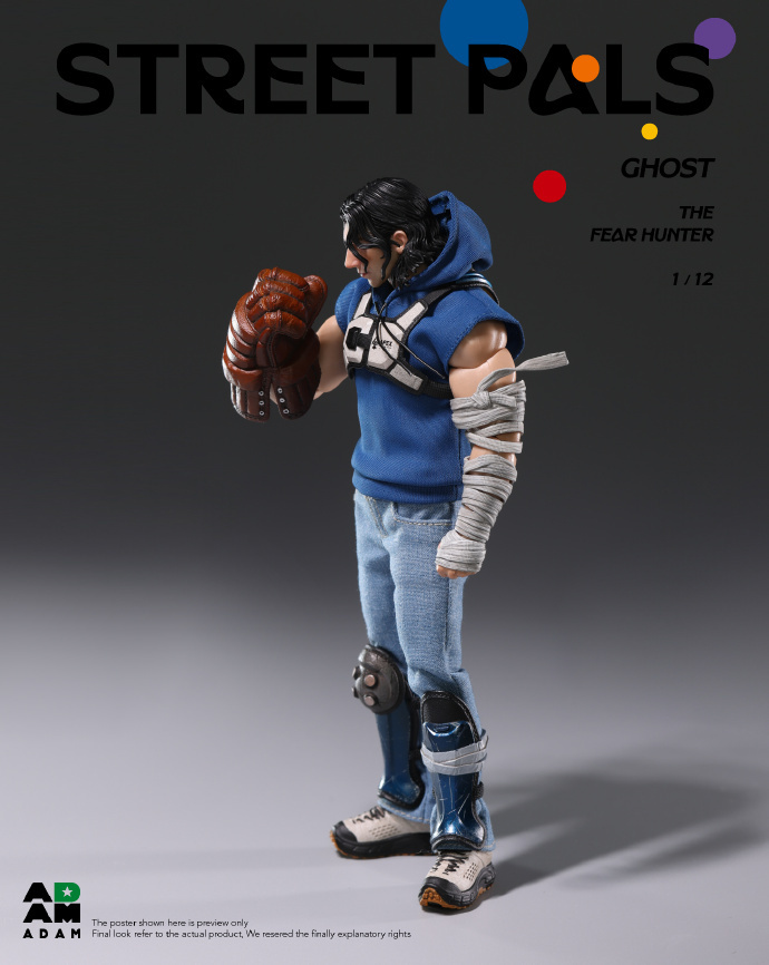 【Pre-order】1/12 MUFF studio STREET PALS GHOST THEFEAR HUNTER action figure