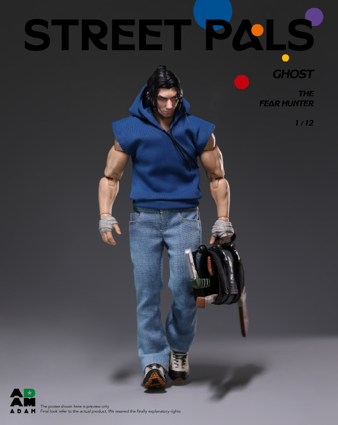 【Pre-order】1/12 MUFF studio STREET PALS GHOST THEFEAR HUNTER action figure