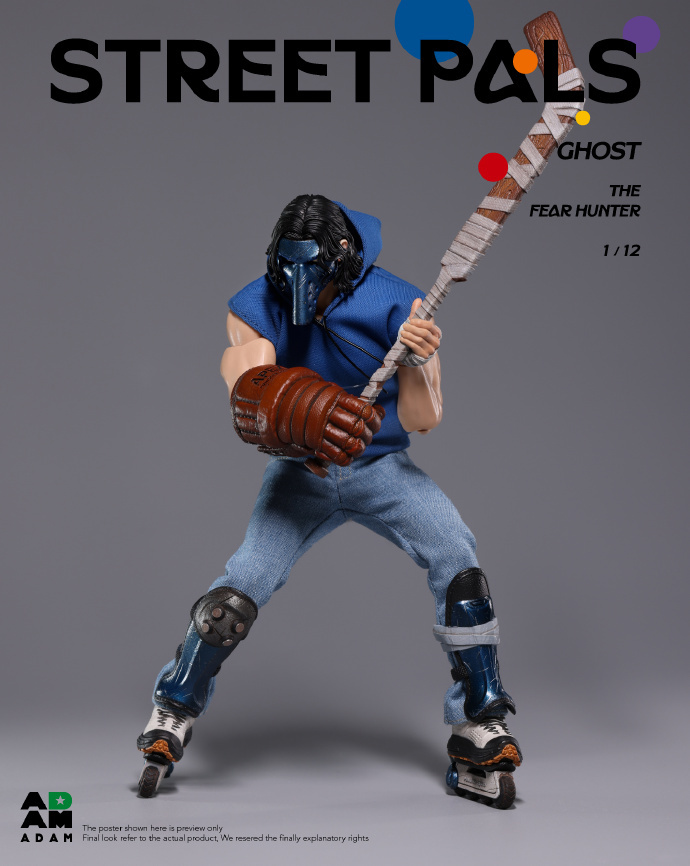 【Pre-order】1/12 MUFF studio STREET PALS GHOST THEFEAR HUNTER action figure
