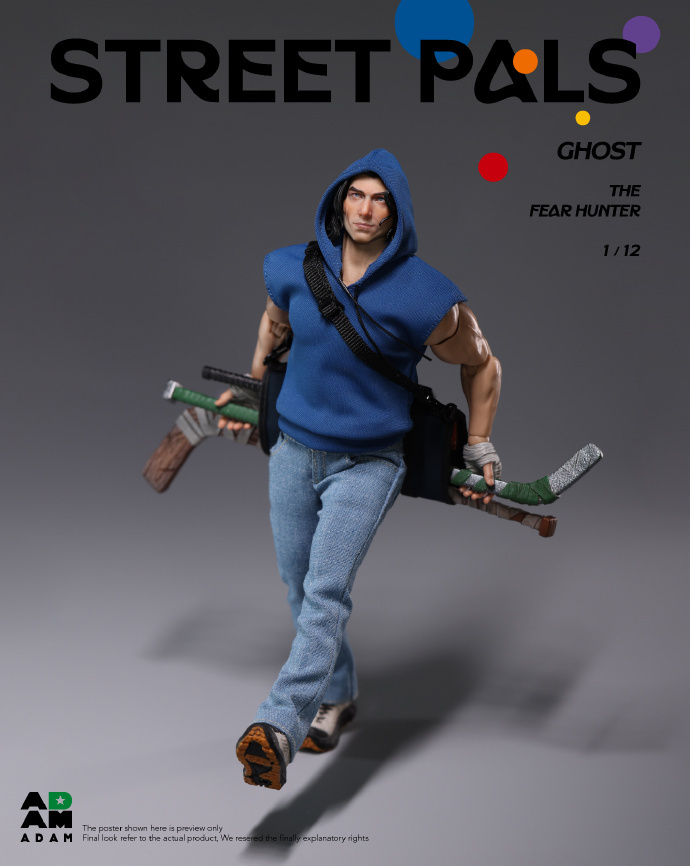 【Pre-order】1/12 MUFF studio STREET PALS GHOST THEFEAR HUNTER action figure