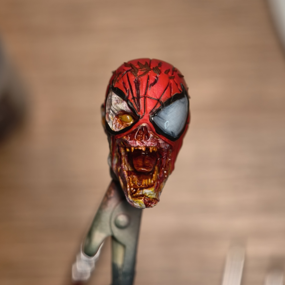 【Pre-order】1/12 Marvel Zombies - Zombie Spider-Man head sculpture