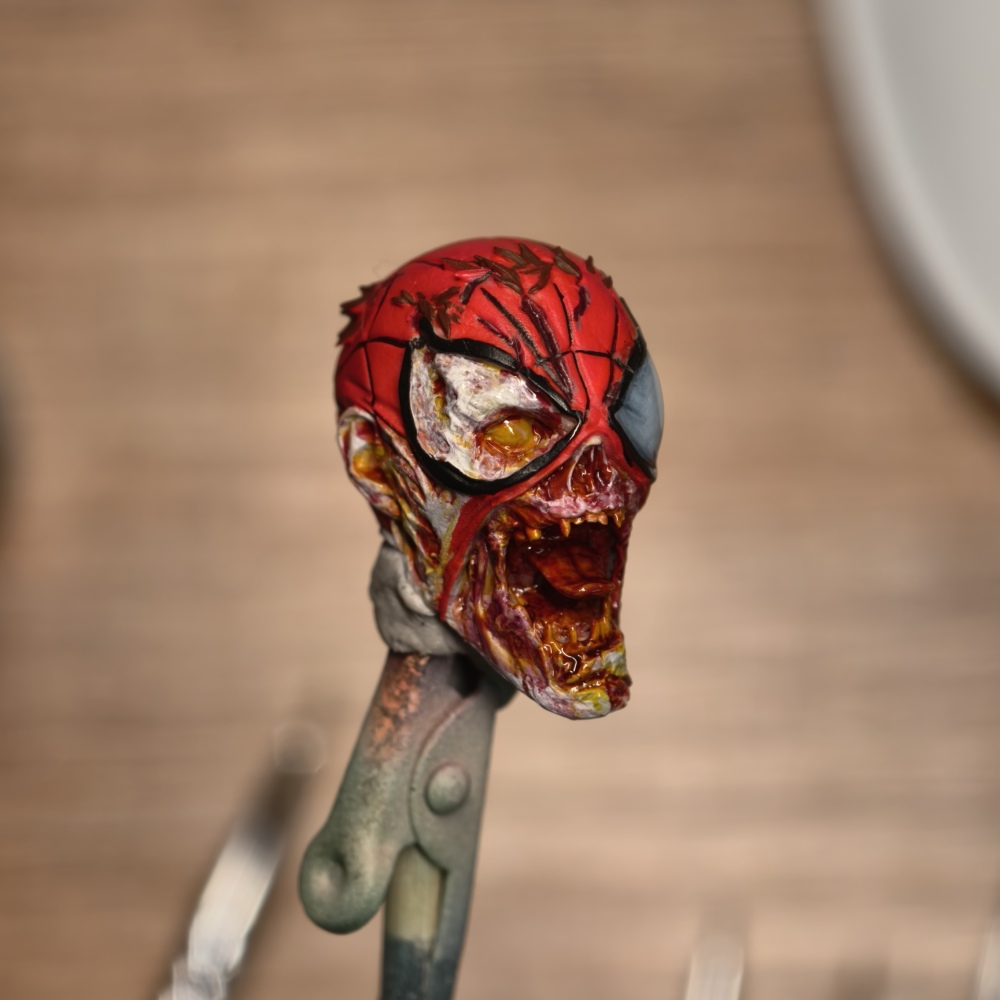 【Pre-order】1/12 Marvel Zombies - Zombie Spider-Man head sculpture