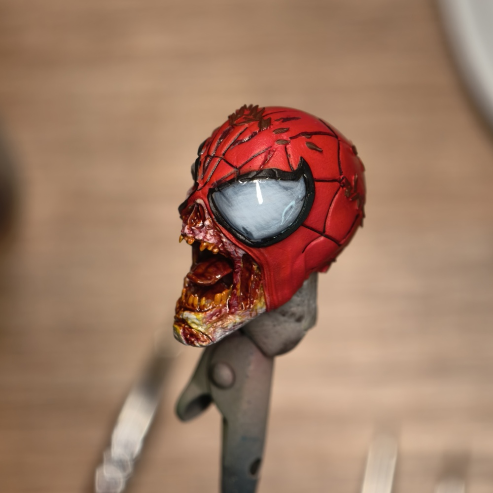 【Pre-order】1/12 Marvel Zombies - Zombie Spider-Man head sculpture