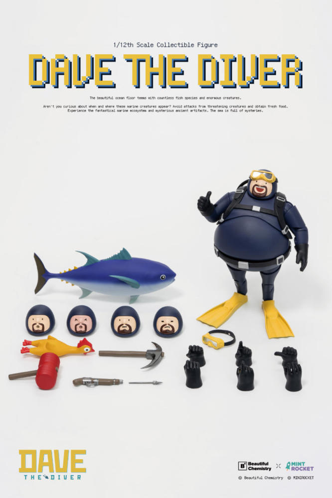 【Pre-order】1/12 Beautiful Chemistry × DAVE THE DIVER action figure