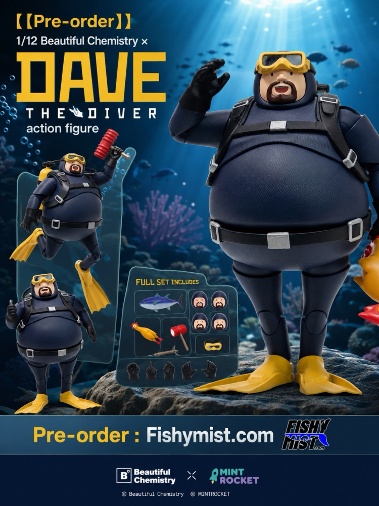 【Pre-order】1/12 Beautiful Chemistry × DAVE THE DIVER action figure