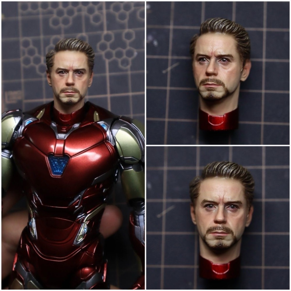 【Pre-order】 1/12 Marvel Iron Man Robert Downey Jr. head sculpture