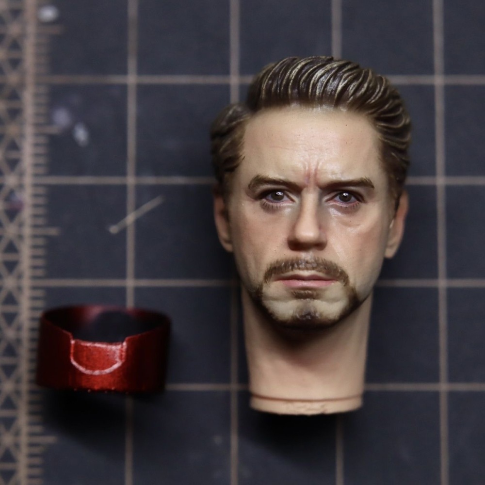 【Pre-order】 1/12 Marvel Iron Man Robert Downey Jr. head sculpture