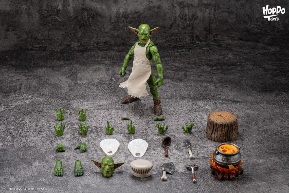 【Pre-order】1/12 HopDo Toys Goblin Tribe Head Chef Goblin action figure