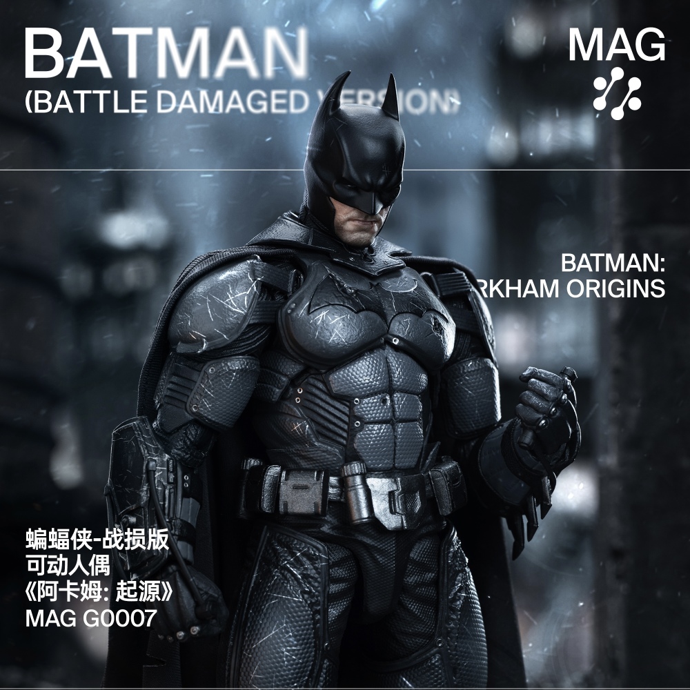 【Pre-order】1/12 INART G0007 1/12 Scale Batman (Battle Damaged Version) Action Figure